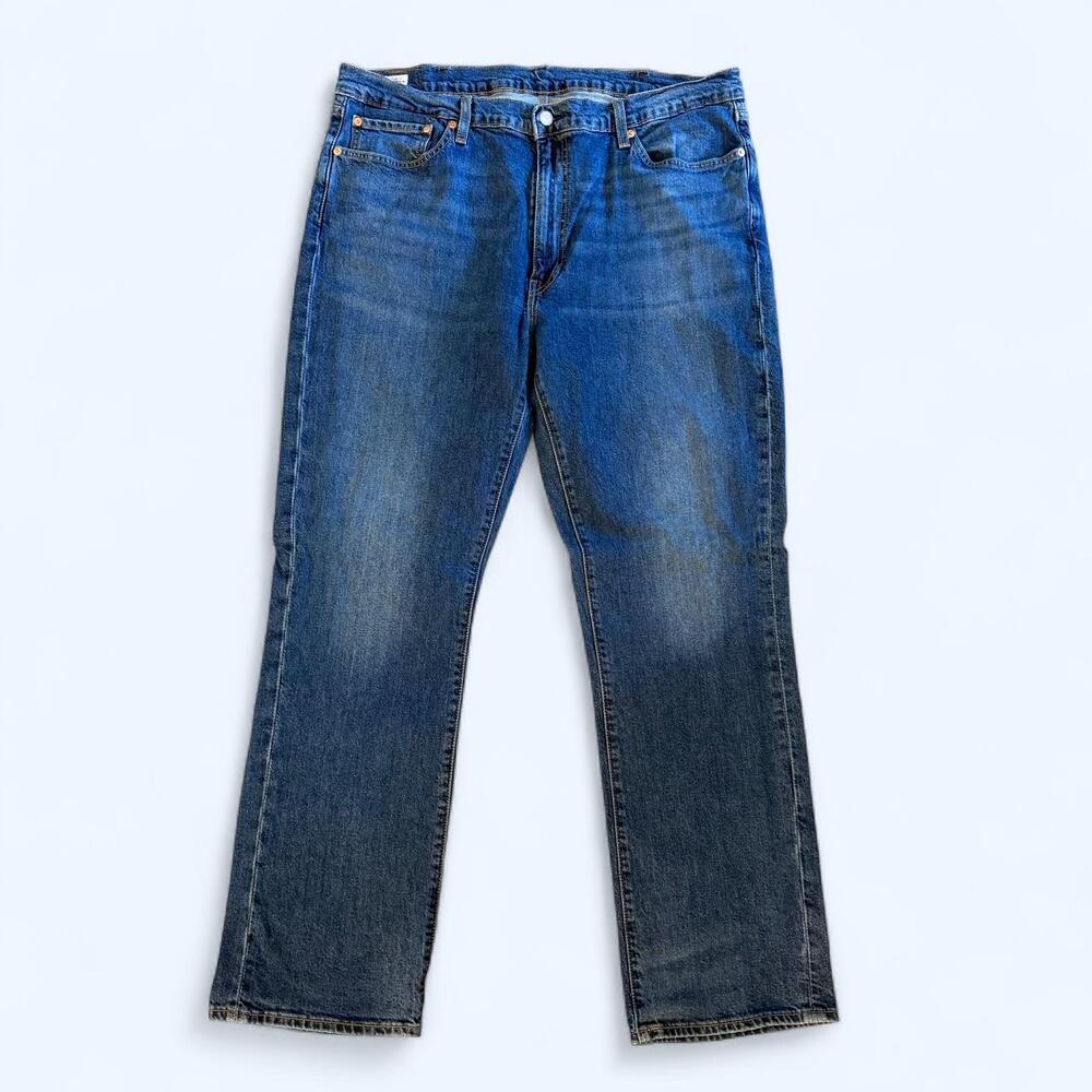 Big E modern Levi's 514 blue denim jeans